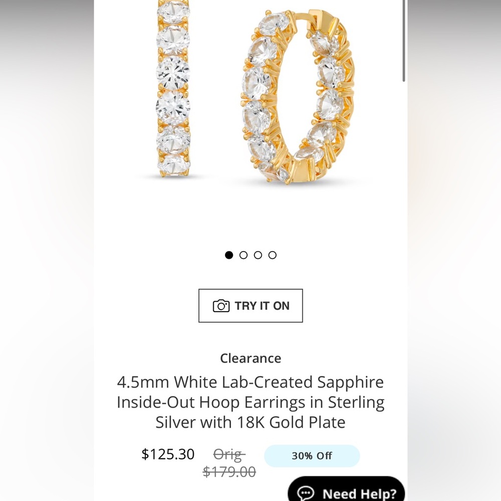 Zales gold earrings